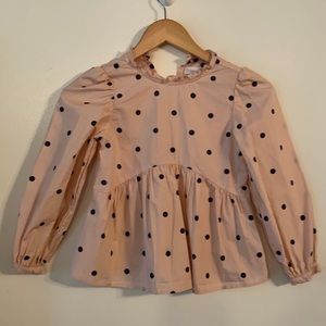 Zara polka dot blouse